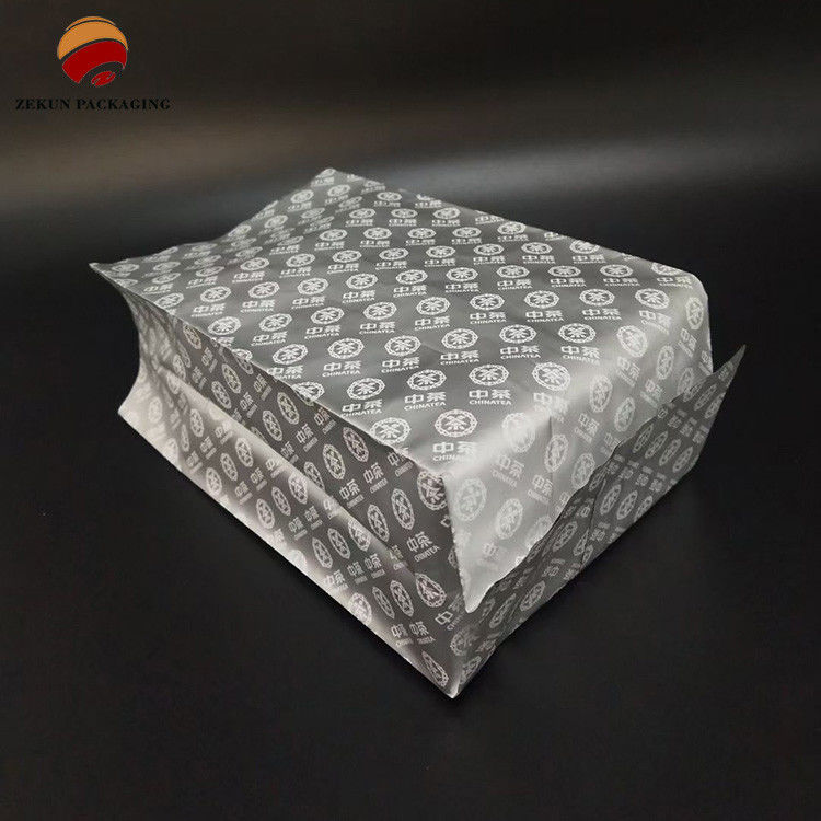 Çay Paketleme Torbası Özel Baskılı CMYK Tasarımlı Fermuarlı Üst Grave Baskı BOPP/Kraft Kağıdı/PE