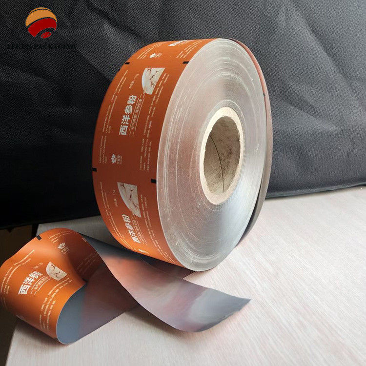 Sıvı baskılı PET/AL/PE Esnek Rulo Film Nem Kanıtlı Paketleme Zip Kilitli Ve Asma Deliği