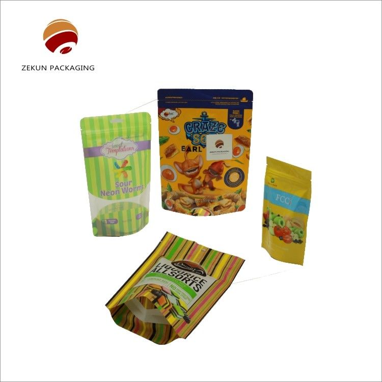Kalıcı Özel Baskılı Plastik Ambalaj Torbaları Canlı Renkler HACPP Sertifikalı