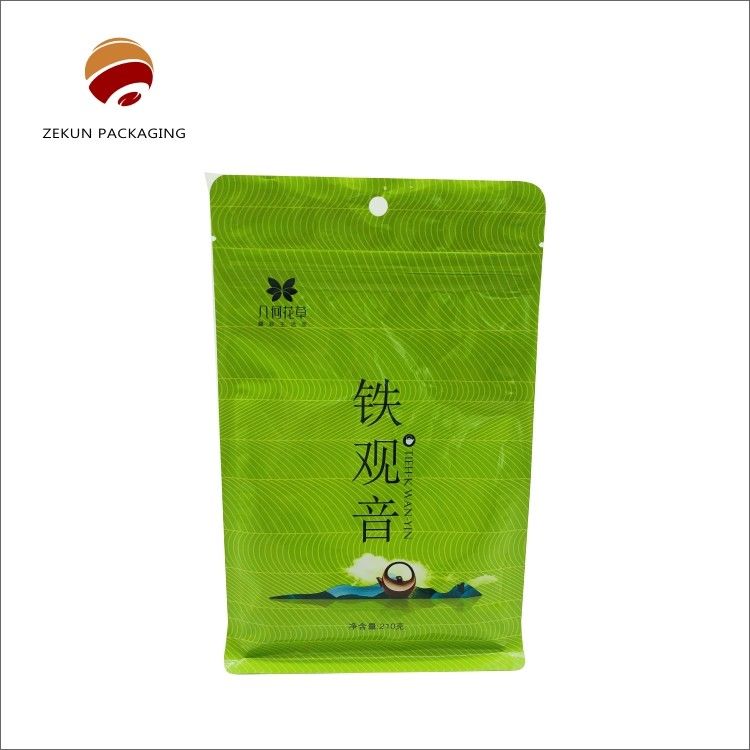 Özel Çay Paketleme Çantası Zipper Top ile CMYK/PANTON Tasarımı Nem geçirmez 30-200g-5kgs