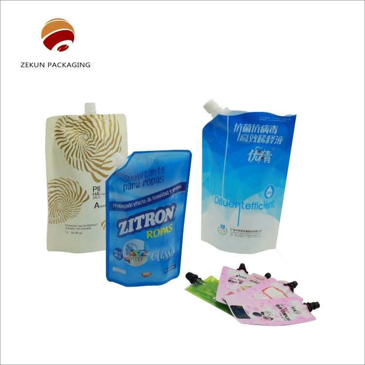 PET/OPP/AL sıvı tüpler sıvı deterjan torbası CMYK Renk