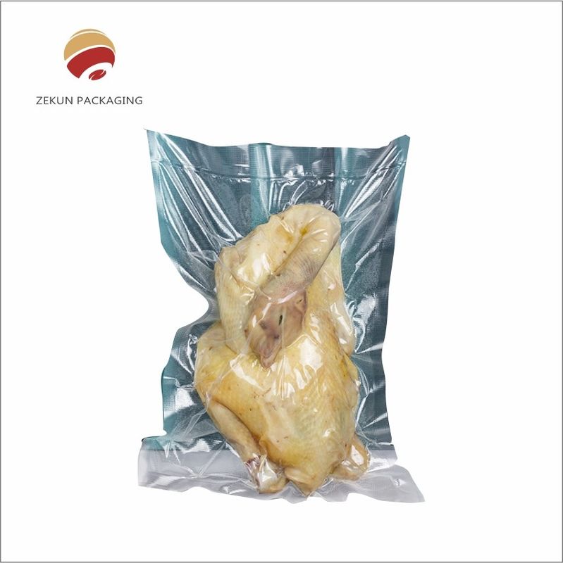 Salmon için paketlenmiş şeffaf gıda vakum torbaları 2/3 Satış için yan mühür