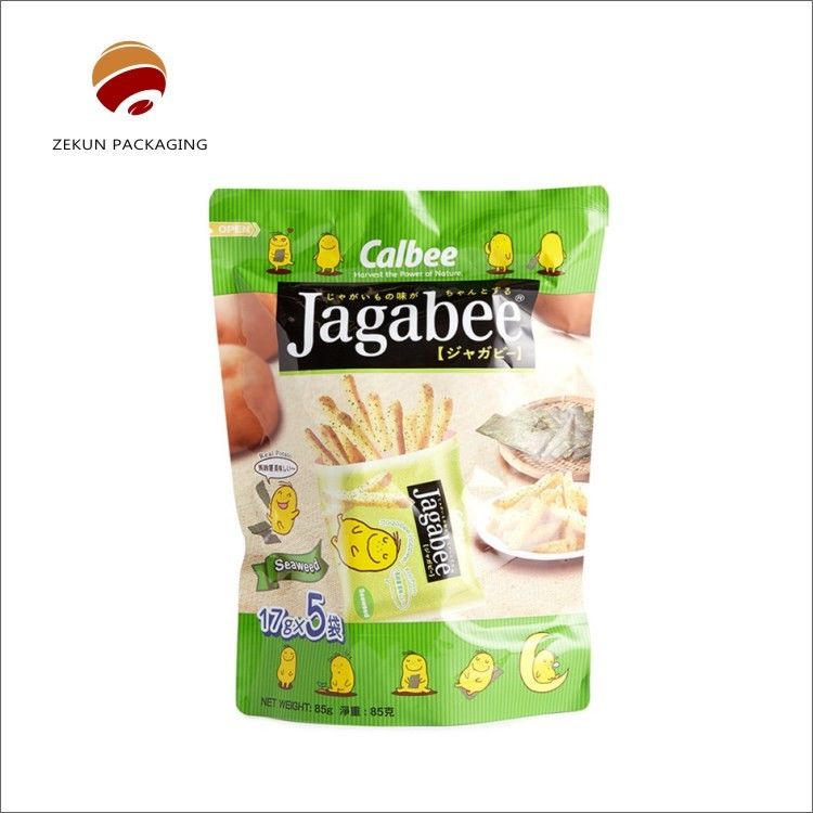 Gıda ambalajı plastik ve kraft kağıt mat veya parlak kaplama ile gıda güvenli torbalar