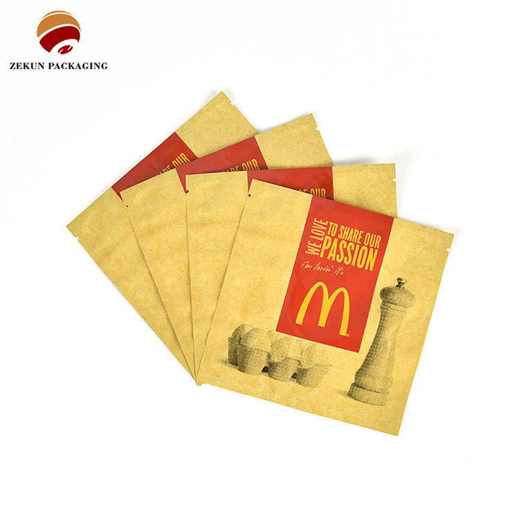 Parlak Dönüşüm Gıda Paketleme Çantası Özel Renkler Çaplı Gravure