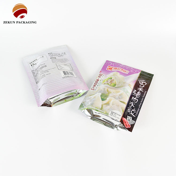 Özelleştirme PET/AL/PE Gıda Paketleme Çantası Zip Lock Tasarımı CMYK Renkler