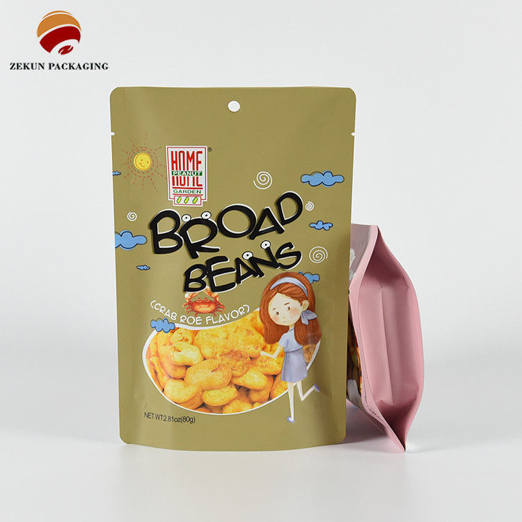 Pet/Al/Pe Özel Gıda Paketleme Torbası Cmyk Renk Tasarımı Kokusuz