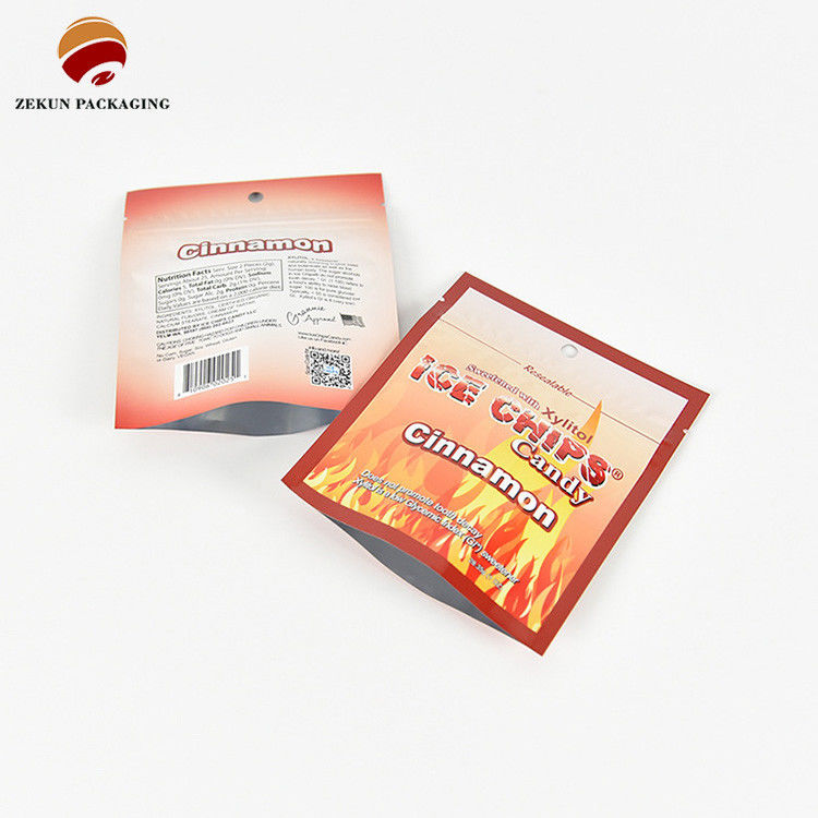 ISO/SGS Matt Parlak Finish Ziplock Gıda Paketleme Çantası Cmyk Renk Paleti