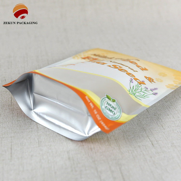 Zipper Lock Gıda Paketleme Çantası Kokusuz Kapasiteli El Yapımı Kağıttan Yapılmış